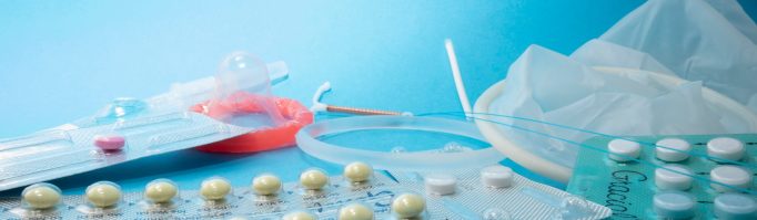 Selection of contraceptives: emergency pill, contraceptive pills, vaginal ring, iuds, female and male condoms, dmpa